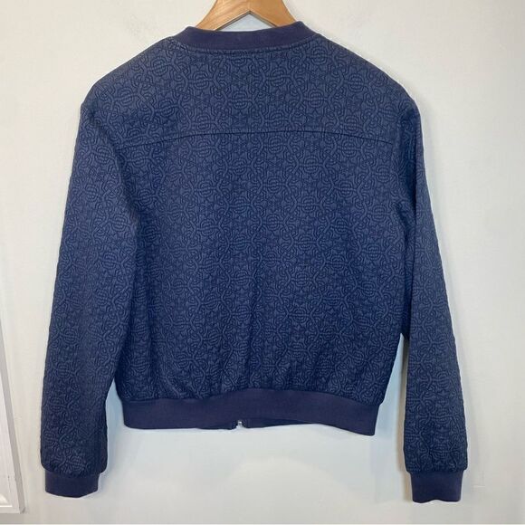 Avec Les Filles quilted zip navy bomber jacket size medium - Picture 11 of 11
